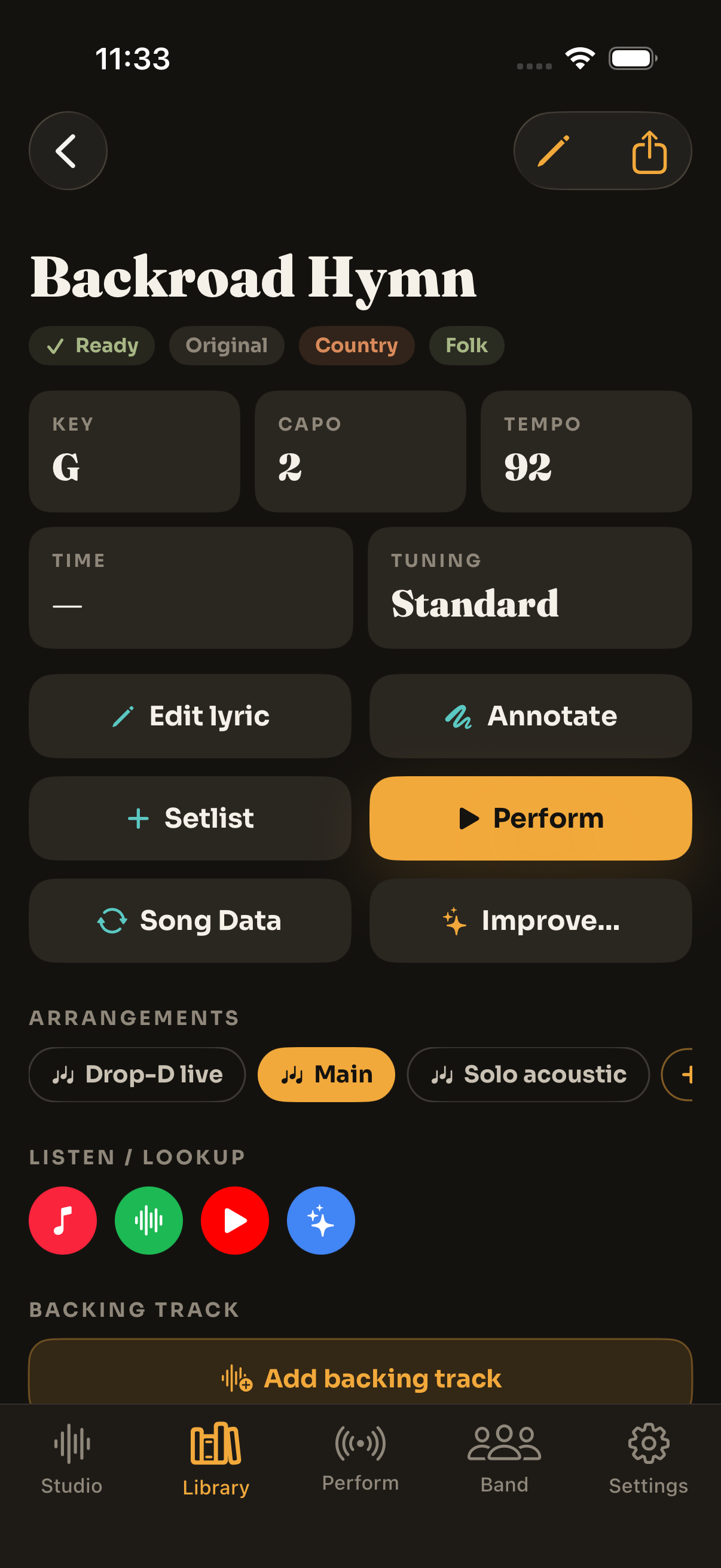 MusicianOS — Per-member arrangements