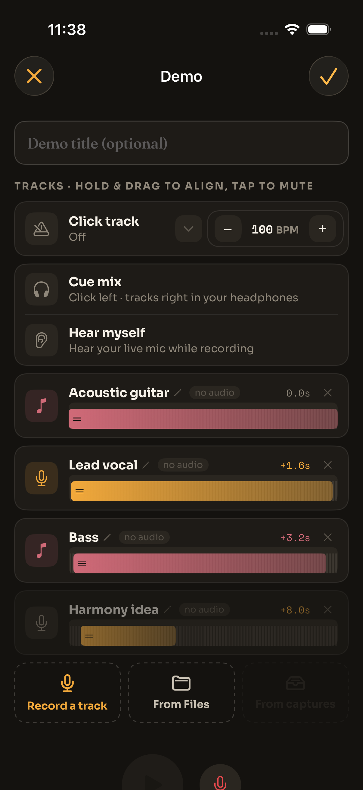MusicianOS — Multitrack demo