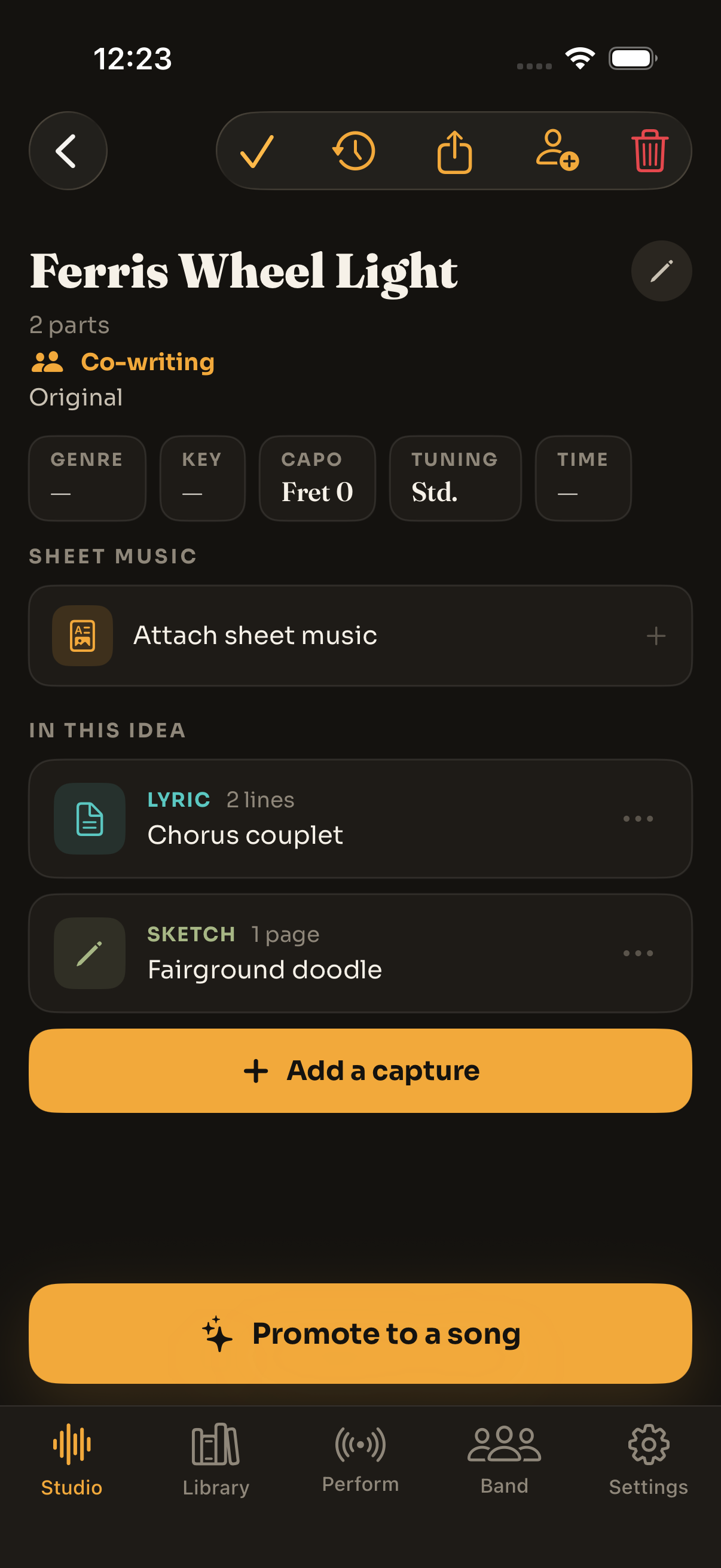 MusicianOS — Collaborative co-writing